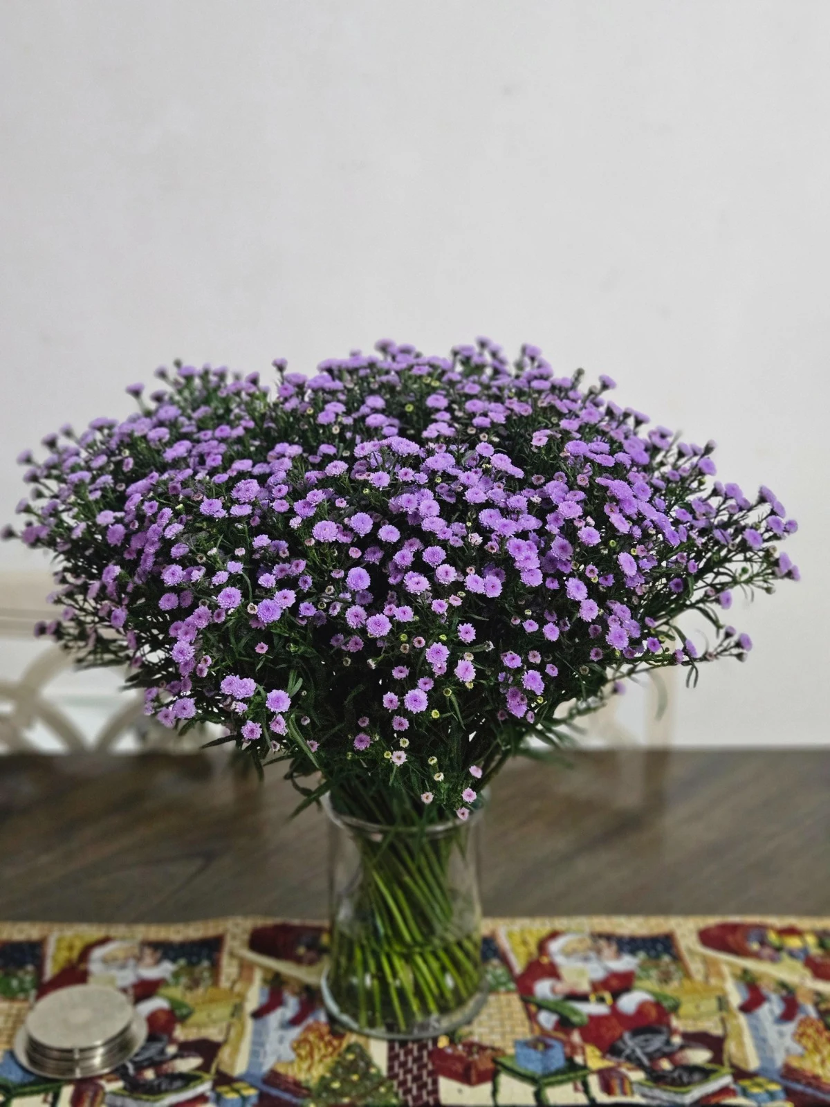 Lavender Asters in a vase
